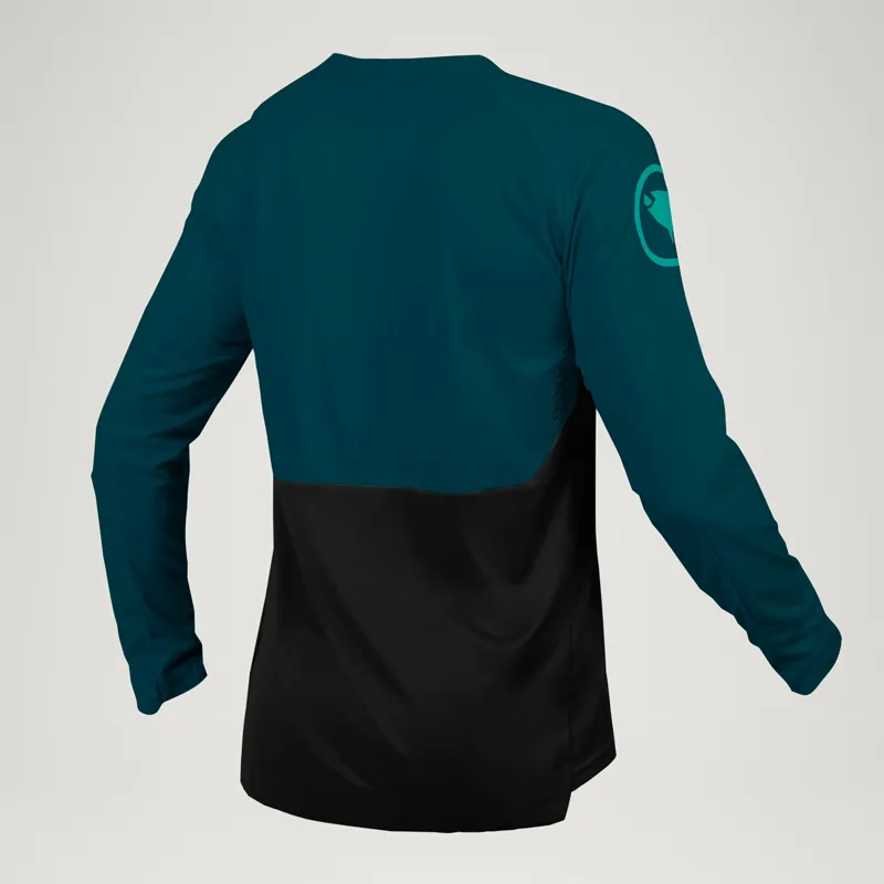 Endura MT500 Burner Mens Long Sleeve Jersey - Barra Blue-1