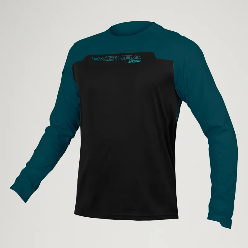 Endura MT500 Burner Mens Long Sleeve Jersey - Barra Blue