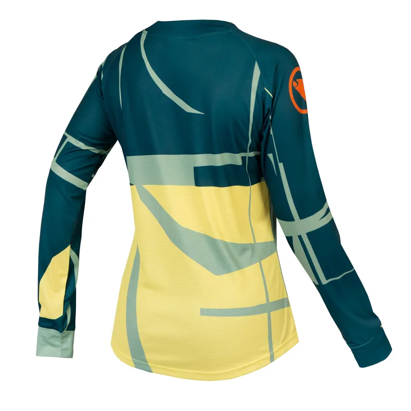 Endura MT500 Womens Long Sleeve Print T-Shirt Ltd - Teal-1