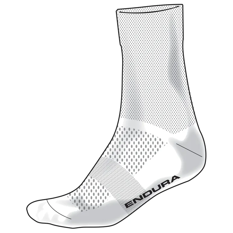 Endura Pro SL Power Sock - White