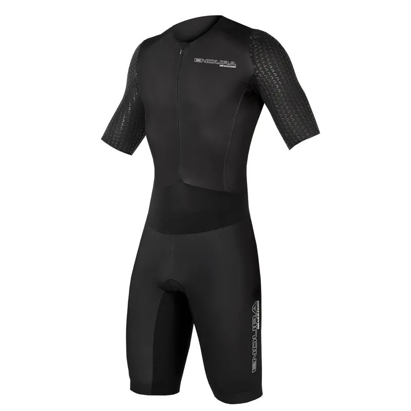 Endura QDC D Short Sleeve Tri Suit II with SST - Black