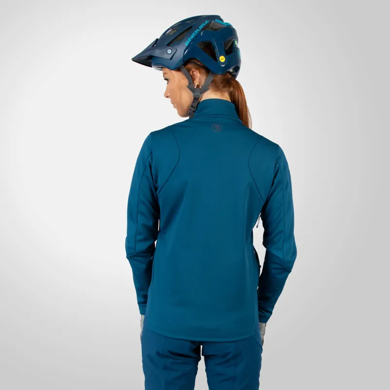 Endura SingleTrack Womens Softshell Cycling Jacket - Blueberry-3