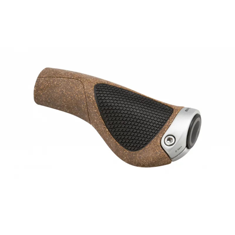 Ergon GP1 Biokork Leisure Bike Handlebar Grip Regular Small - Brown