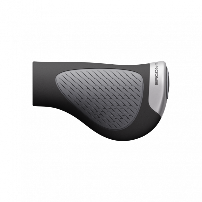 Ergon GP1 Evo Single Twistshift Handlebar Grips - Black/Grey-1