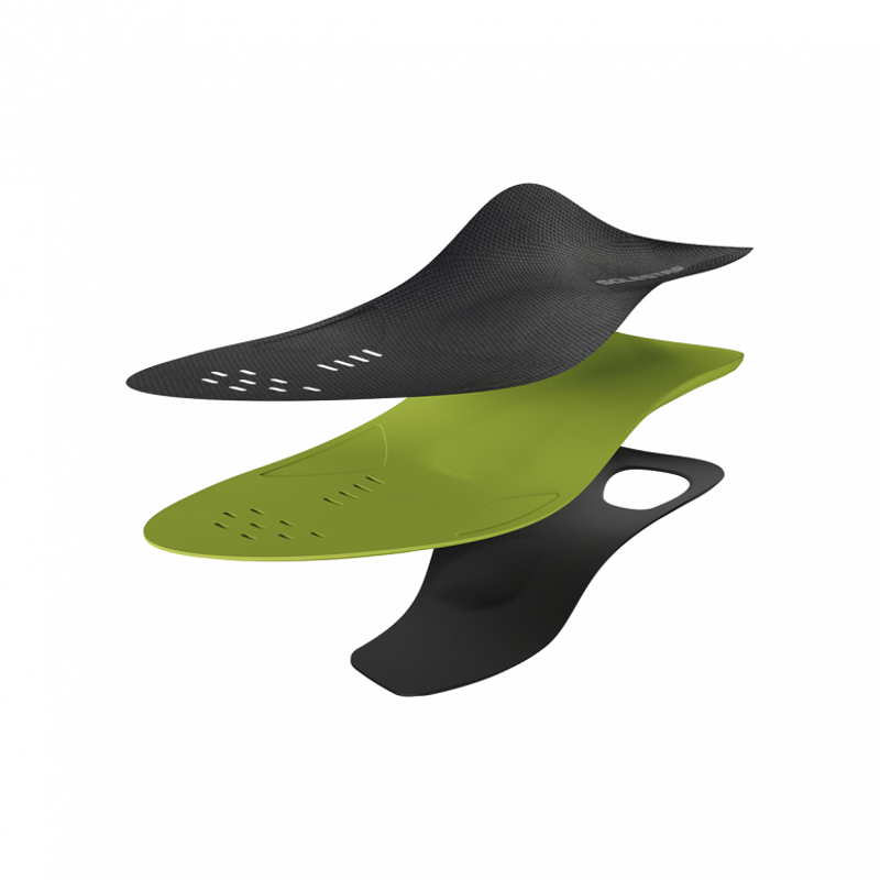 Ergon IP Pro Solestar Cycling Shoe Insole - Black/Green-2
