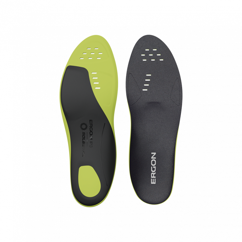 Ergon IP Pro Solestar Cycling Shoe Insole - Black/Green-1