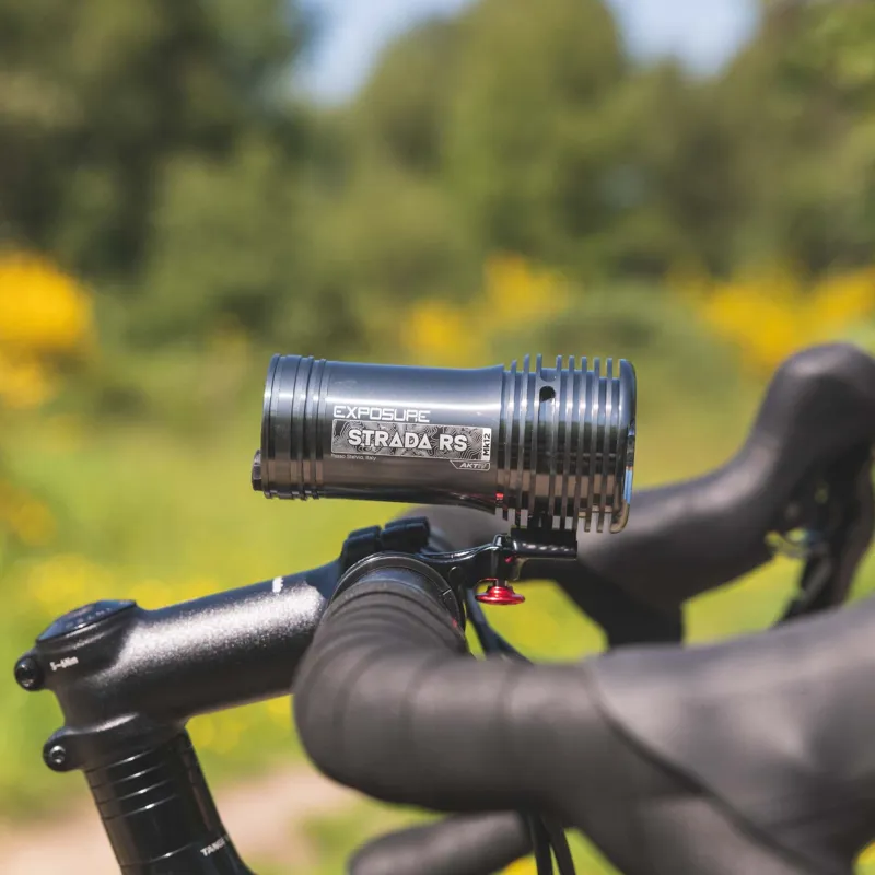 Exposure Strada Mk12 RS Aktiv Front Bike Light - Gun Metal Black-1