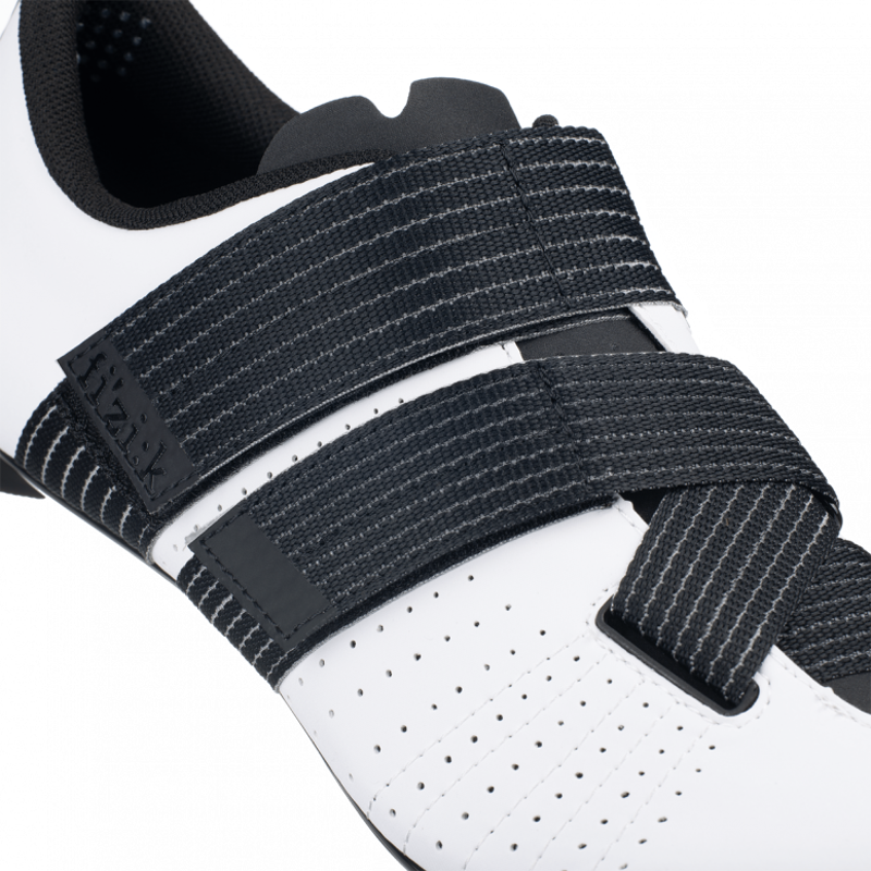 Fizik Tempo Powerstrap R5 Road Cycling Shoes - White/Black - Size 43.5-4