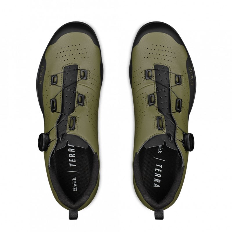 Fizik Terra Atlas Gravel Cycling Shoes - Green - Size EU 46-3