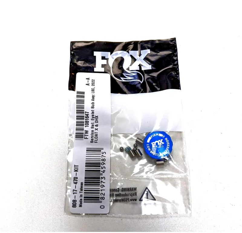 Fox Float X Shock and DHX LSC Eyelet Assembly 2022