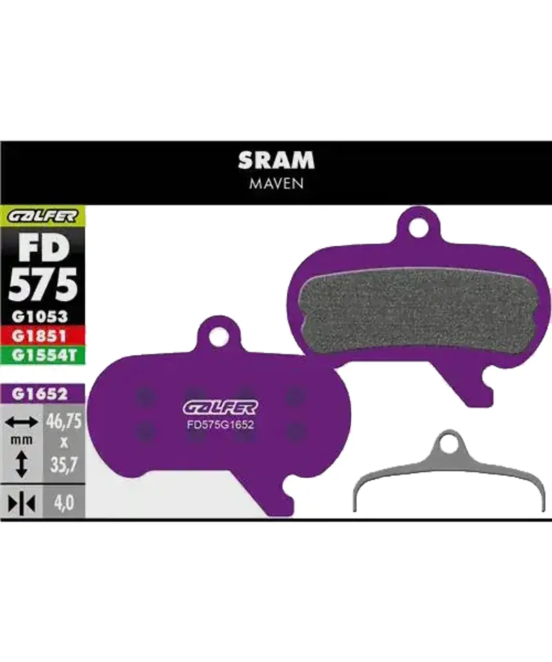 Galfer E-Bike Disc Brake Pad - SRAM Maven-1