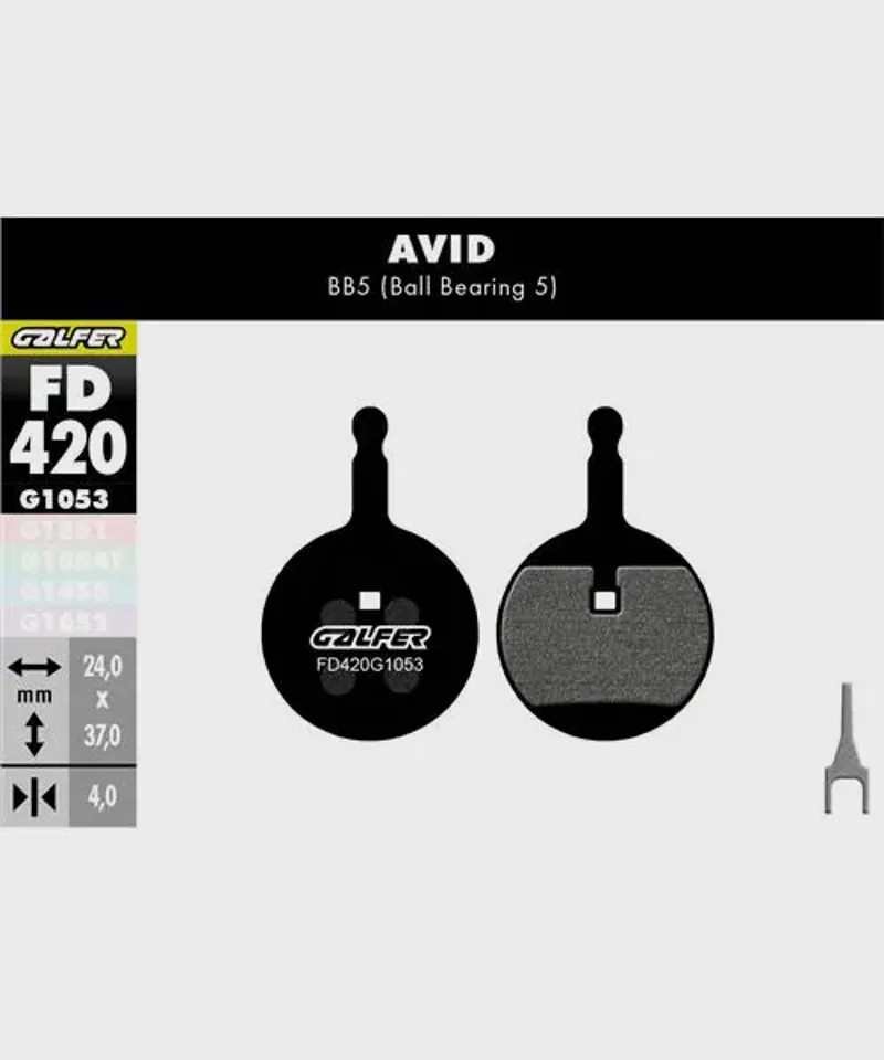 Galfer Standard Bike Disc Brake Pad Avid BB5