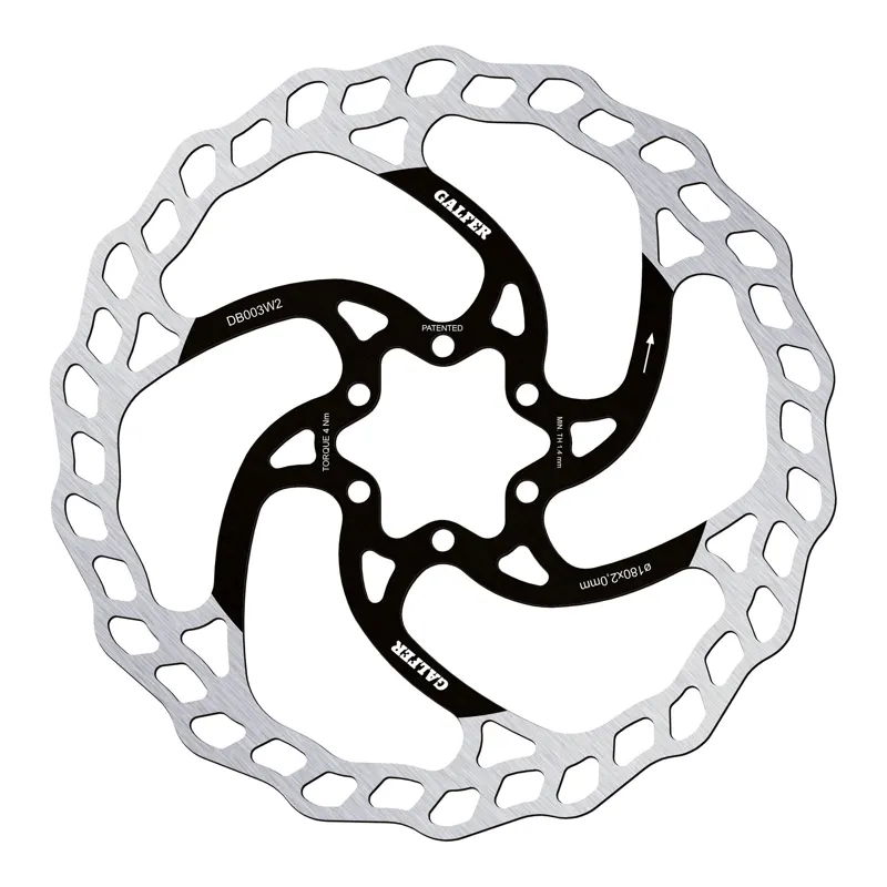 Galfer Wave Disc Brake Rotor - 6-Bolt 180 x 2.00mm