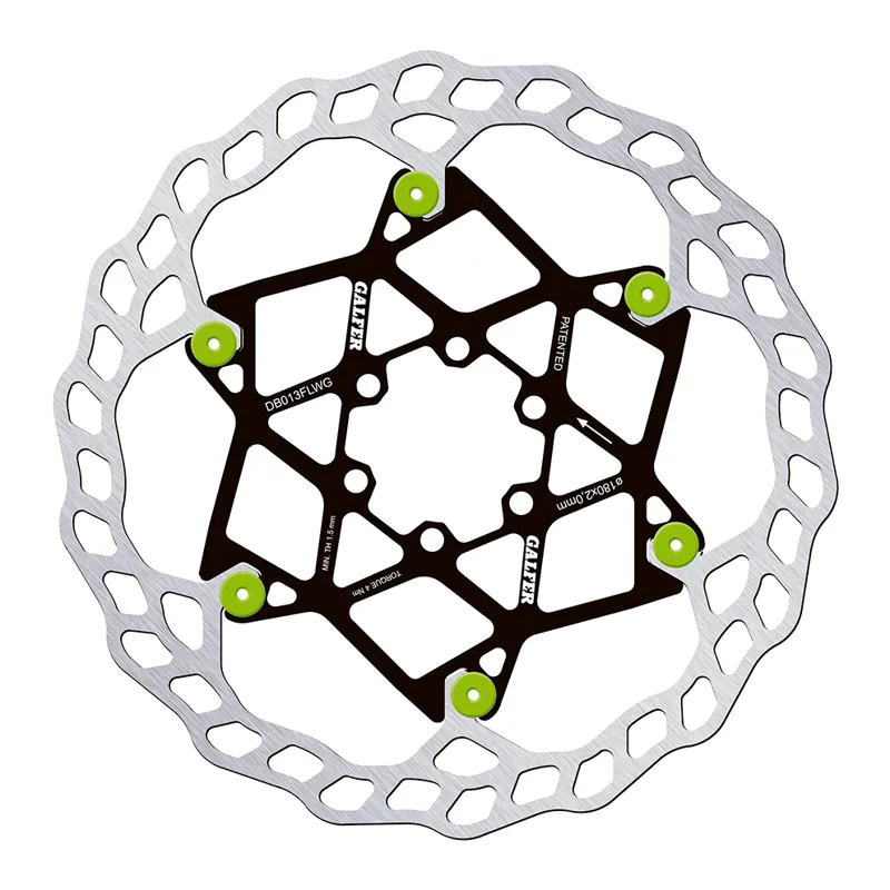 Galfer Wave Floating Disc Brake Rotor 6-Bolt - Green