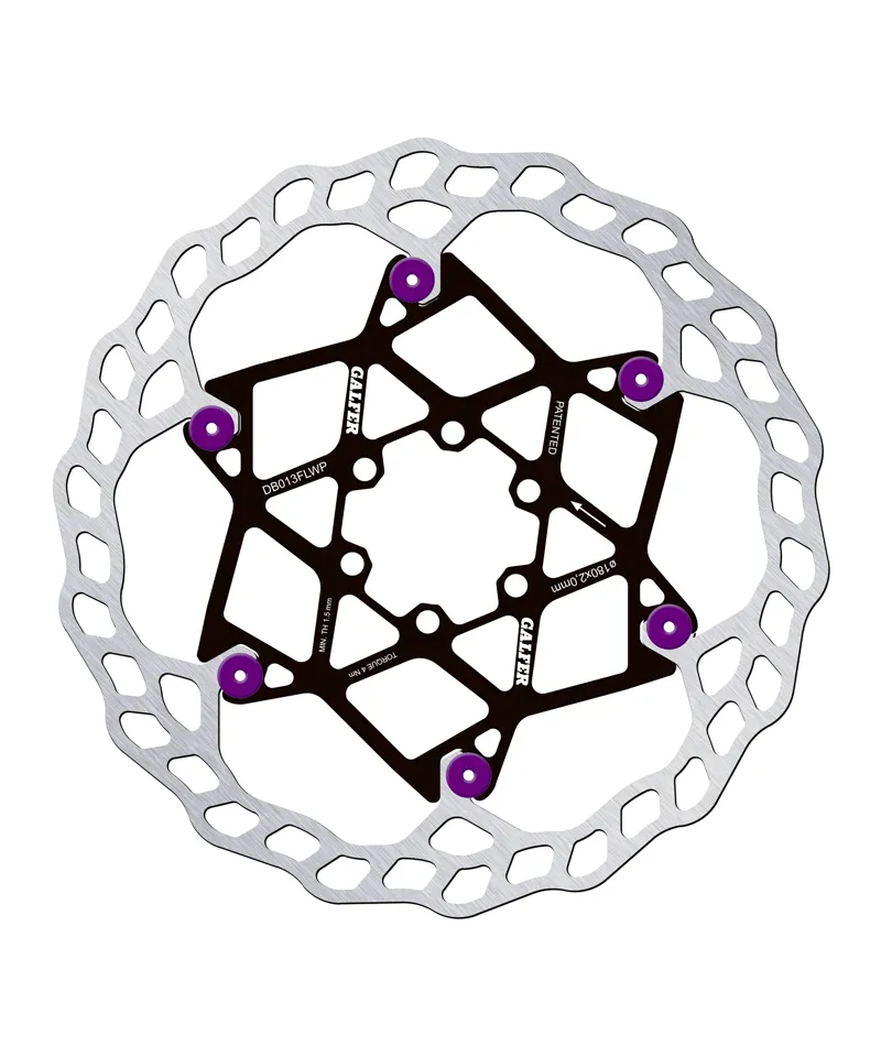 Galfer Wave Floating Disc Rotor 6-Bolt - Purple