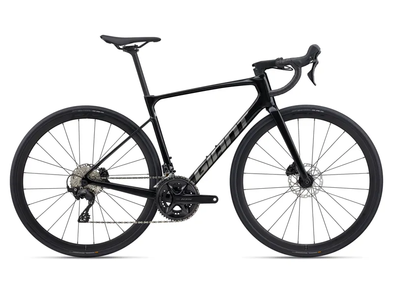 2026 Giant Defy Advanced 2 Mens Road Bike - Abyss Black/Chrome