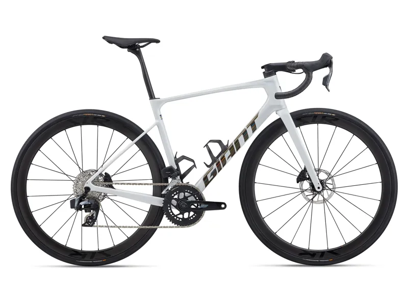 2026 Giant Defy Advanced Pro 1 Mens Road Bike - White/Iris