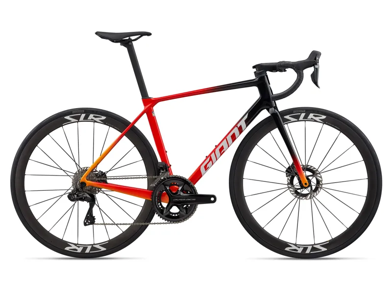 2026 Giant TCR Advanced Pro Dura-Ace Mens Road Bike - Black/Rosso Corsa