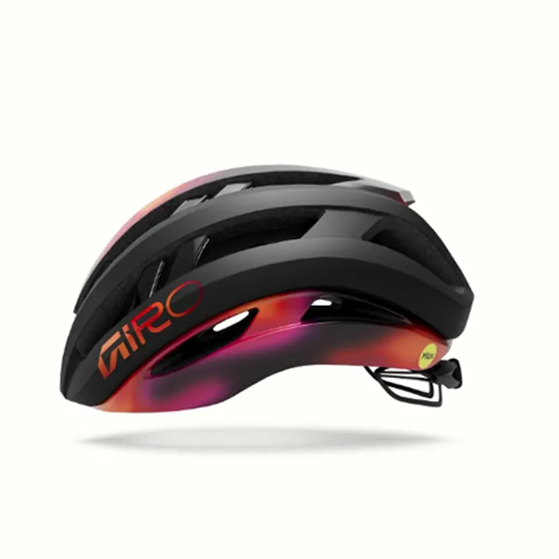 Giro Aries Spherical Road Cycling Helmet - Black/Frequency Orange-1