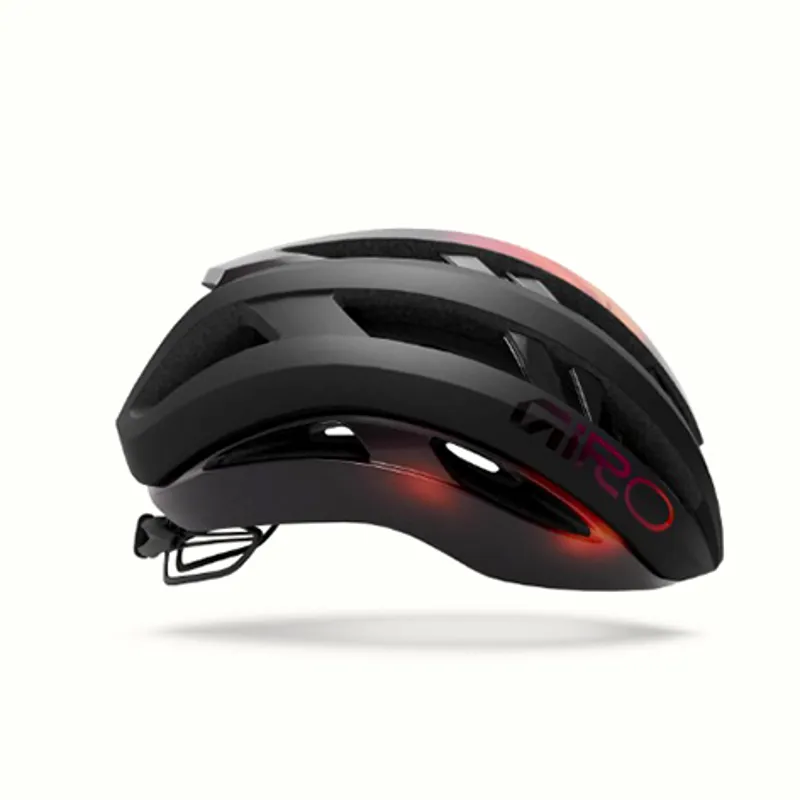 Giro Aries Spherical Road Cycling Helmet - Black/Frequency Orange-2