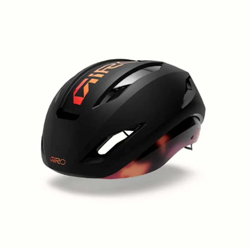 Giro Eclipse Pro Spherical Road Cycling Helmet - Black/Frequency Orange