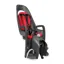 Hamax Caress Child Bicycle Seat with Carrier Adapter - Dark Grey/Red