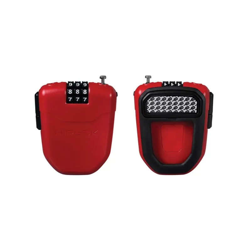 Hiplok FX Wearable 100cm Retractable Combination Lock - Red