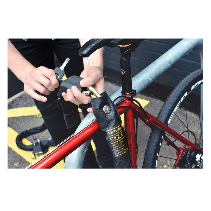 Hiplok Gold Wearable 10mm x 85cm Chain Lock - Waist 24-44 inches - Black-1