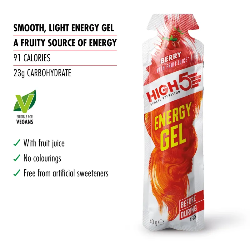 High5 Energy Gel 40g - Berry - 6 Pack-1