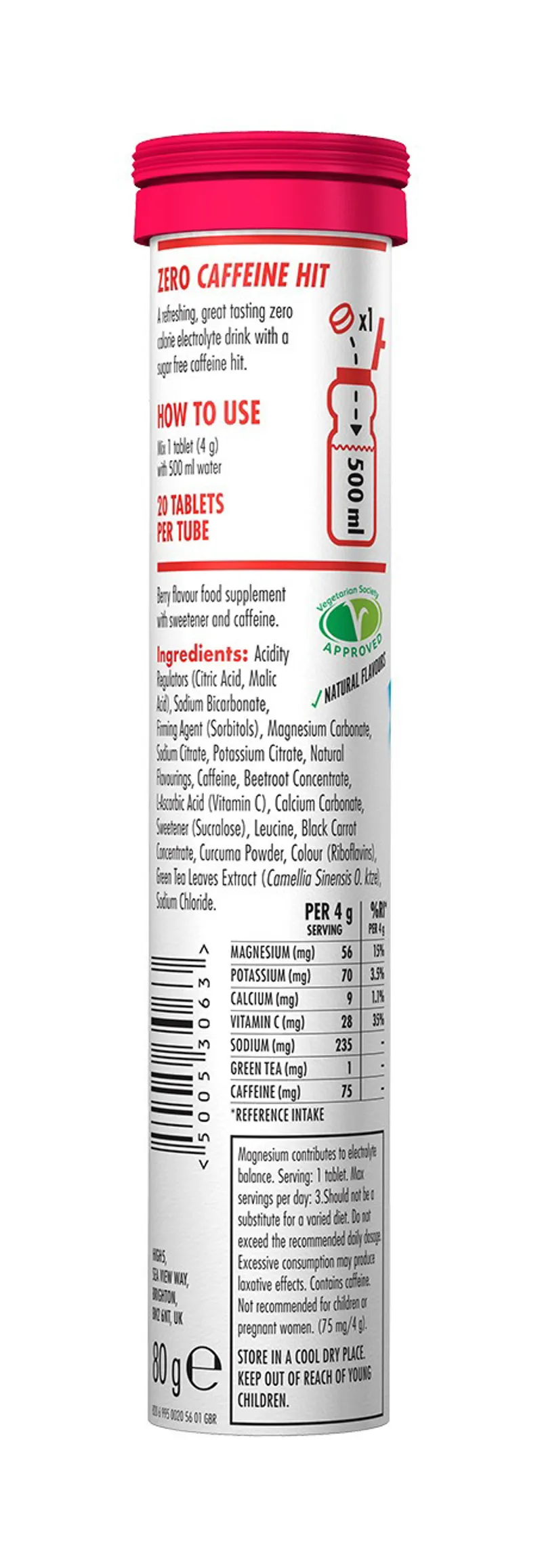 High5 Zero Caffeine Hit Tabs - Berry - One Tube-1