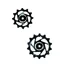 Hope 14T/12T Jockey Wheels Pair - Black