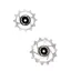 Hope 14T/12T Jockey Wheels Pair - Silver