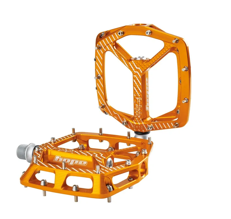 Hope F22 Flat Pedal Pair - Orange
