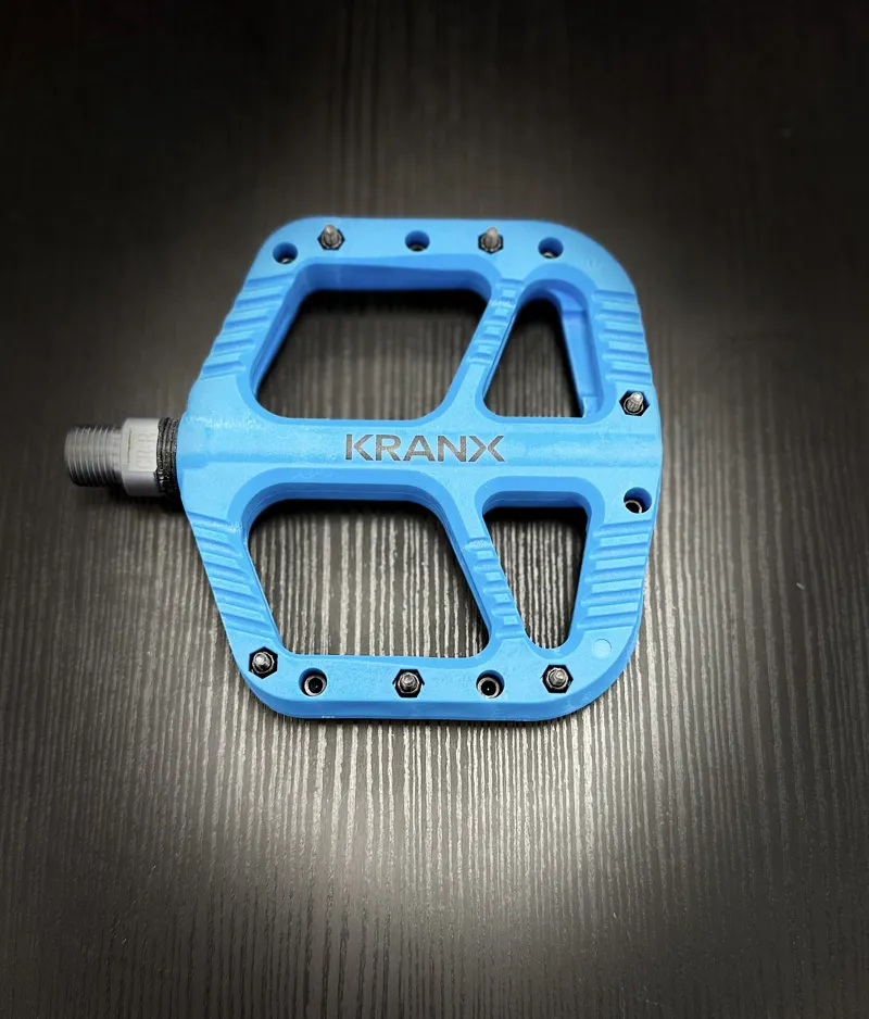 KranX Trail Bright Platform Mountain Bike Pedal - Blue-3