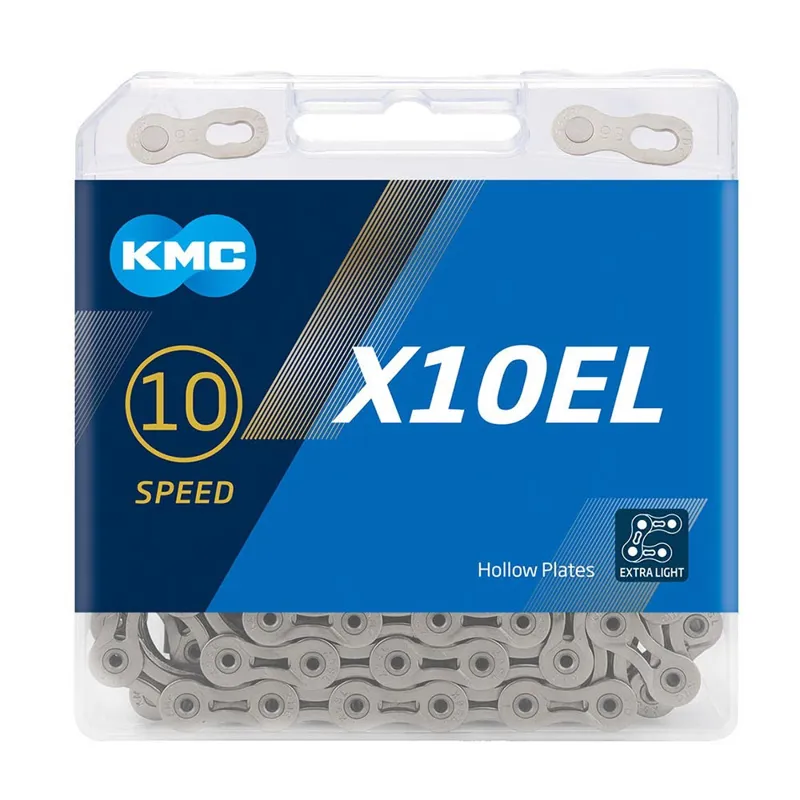 KMC X10-EL Bicycle Chain 114 Links - Silver-1