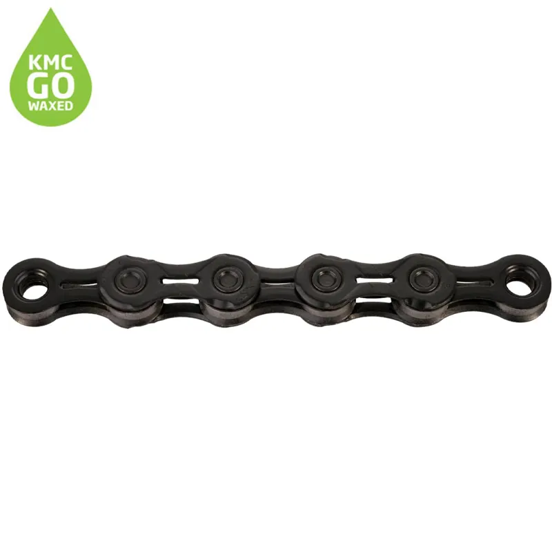 KMC X11EL Black Tech Pre-Waxed 118L Bicycle Chain - Black