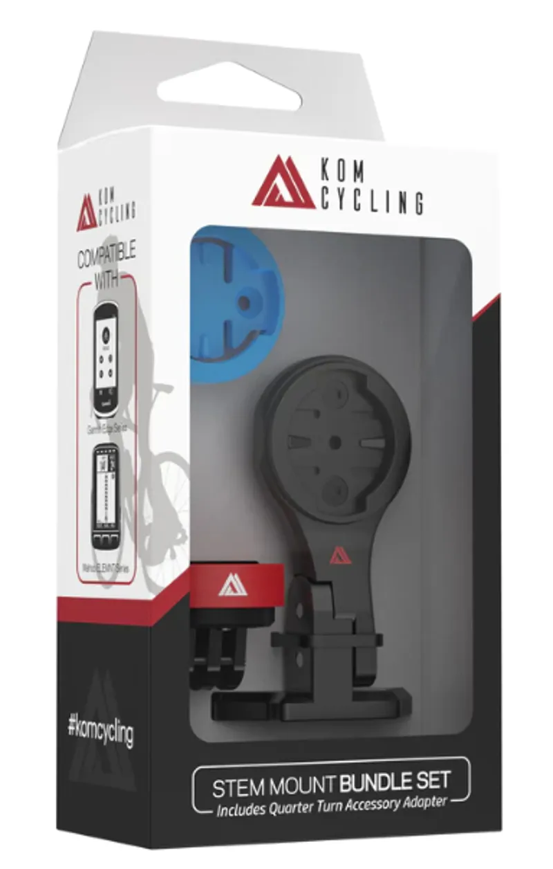 KOM Cycling Stem Mount Bundle Set - Garmin and Wahoo Compatible-3