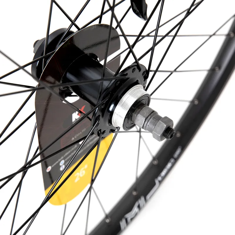 KX MTB 26 inch Doublewall QR Screw On Disc Brake Rear Wheel - Black-1
