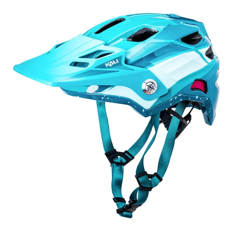 Kali Maya Kids Full Face Mountain Bike Helmet - Race Gloss Teal-2