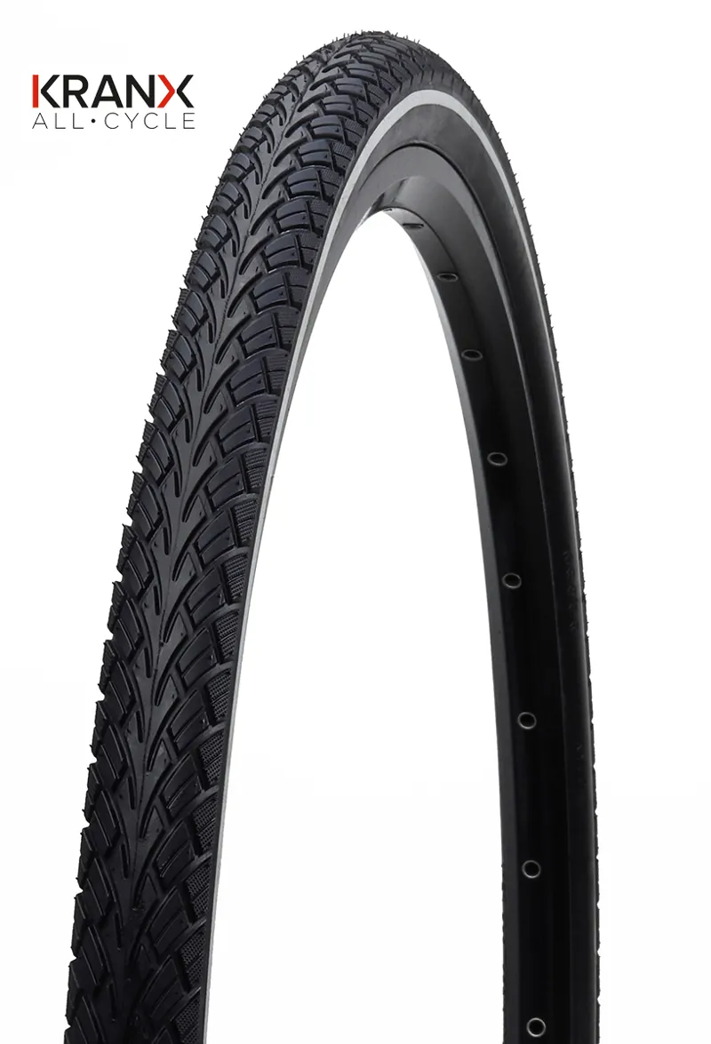 KranX Glide II 700x38mm Wired Hybrid Tyre 40-622 - Black