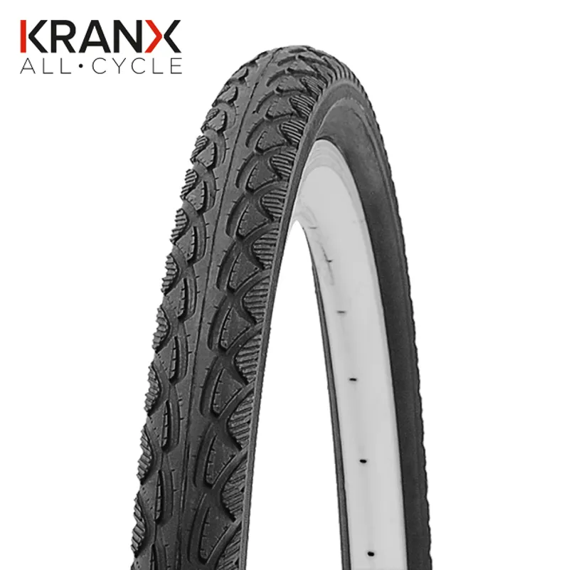 KranX Pioneer 700c Wired Hybrid Trail Tyre - Black