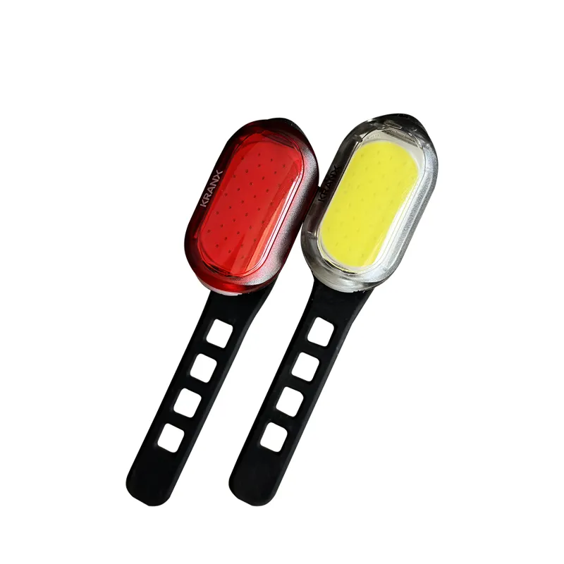 KranX Seek 80 USB Rechargeable Bike Light Set - Black