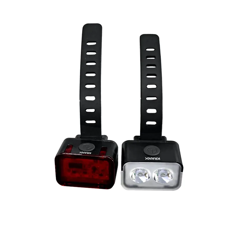 KranX Shine 220/100 USB Rechargeable Bike Light Set-1
