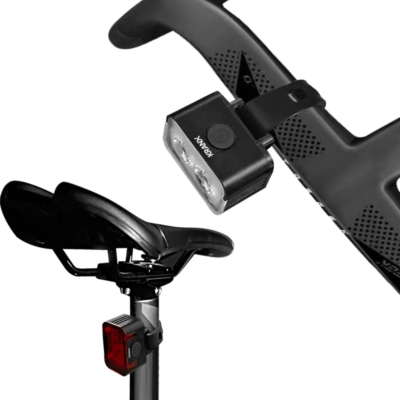 KranX Shine 220/100 USB Rechargeable Bike Light Set-2