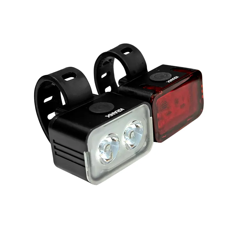 KranX Shine 220/100 USB Rechargeable Bike Light Set