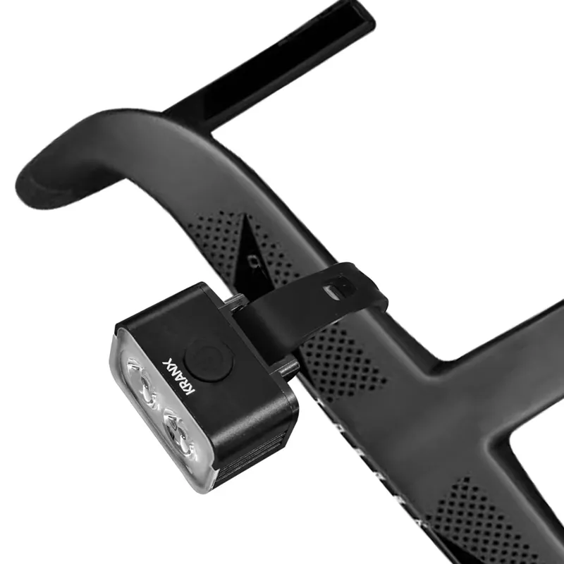 KranX Shine 220 USB Rechargeable Front Bike Light - Black-2