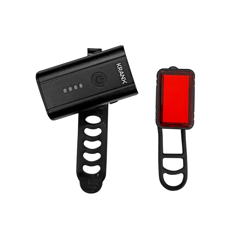 KranX Solaris III 400/100 USB Rechargeable Bike Light Set-1
