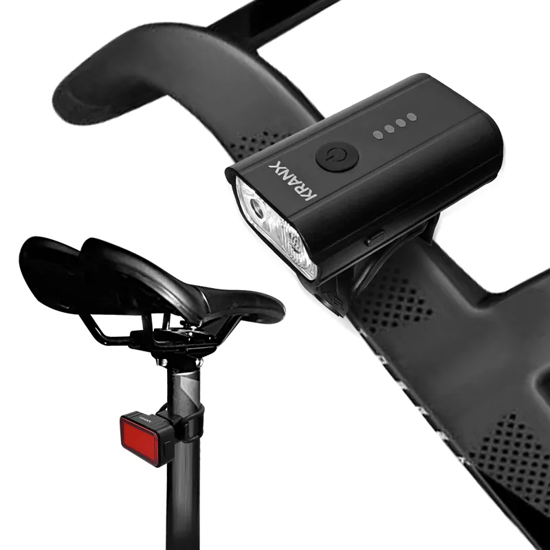 KranX Solaris III 400/100 USB Rechargeable Bike Light Set-2