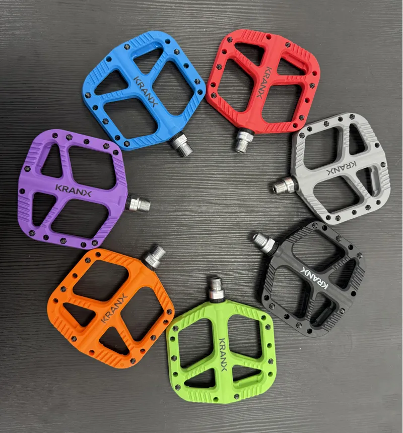 KranX Trail Bright Platform Mountain Bike Pedal - Purple-4