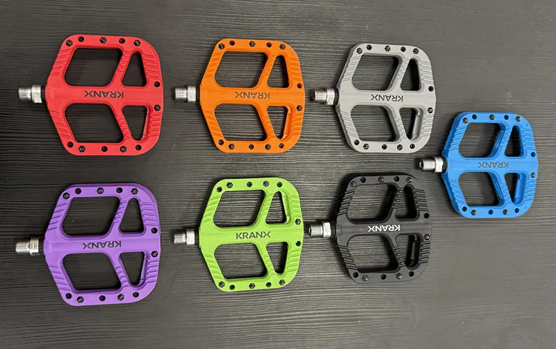 KranX Trail Bright Platform Mountain Bike Pedal - Orange-5